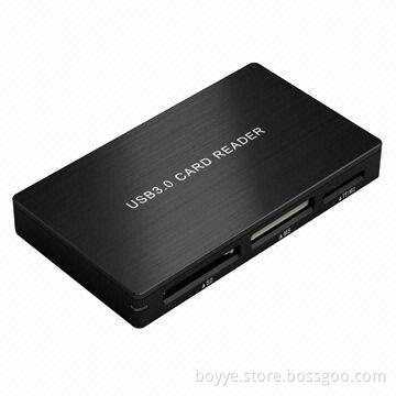 USB 3.0 Card Reader with Super Slim Design and Aluminum Cover with Hairline Texture